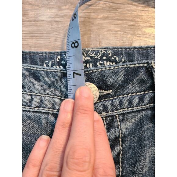 Paisley size 2 women's white washed bootcut jeans with embroidered pockets - Picture 8 of 10